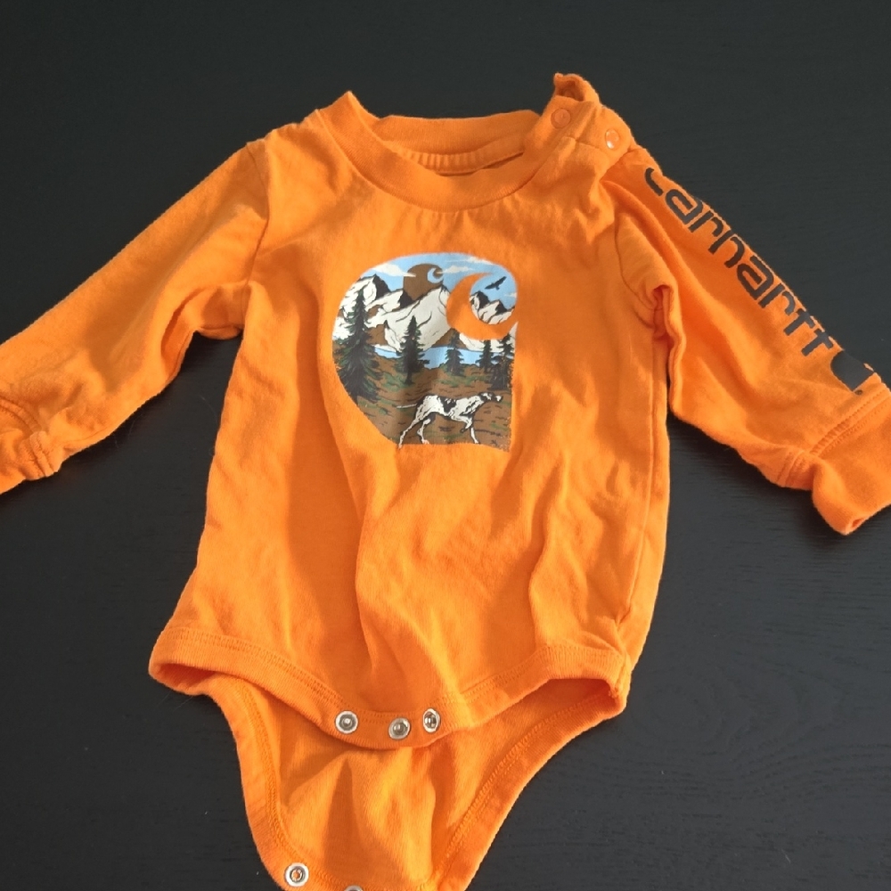 Carhartt Bright Orange Kids Bodysuit